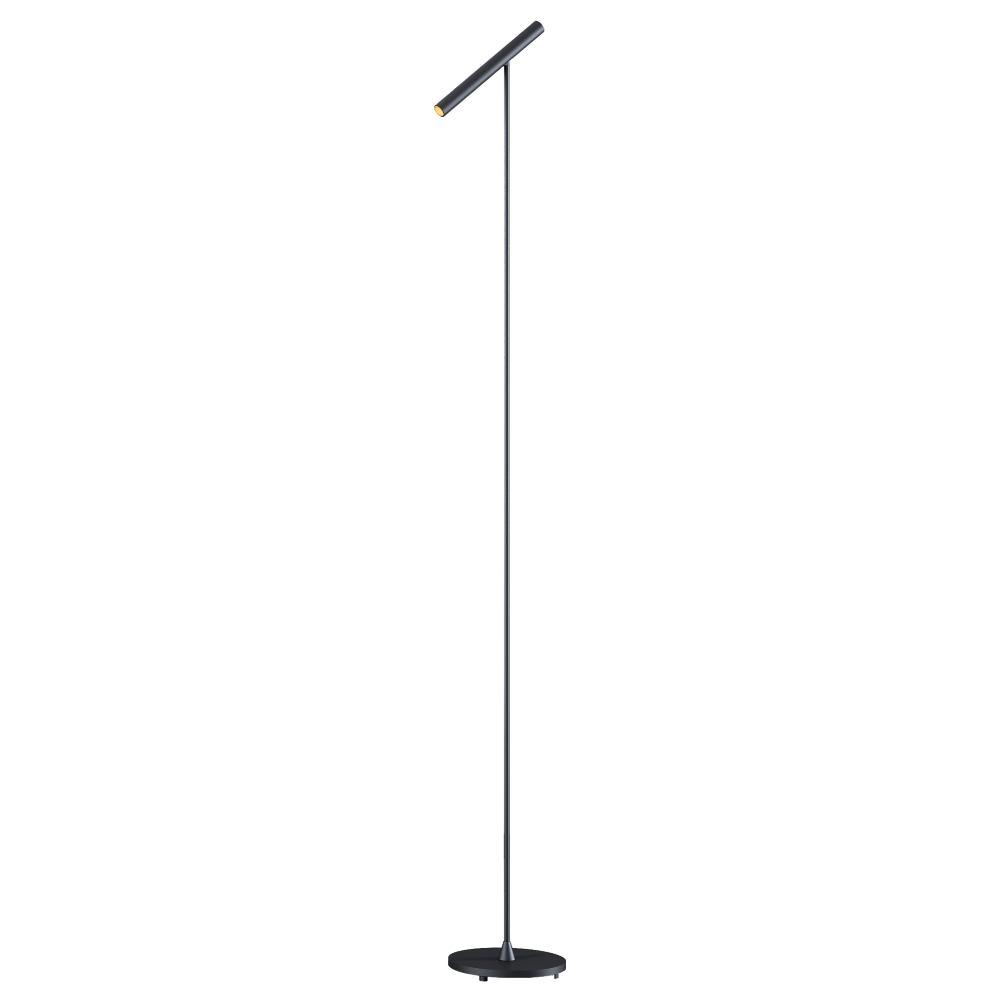 Artdelight Kansas - Vloerlamp - Zwart