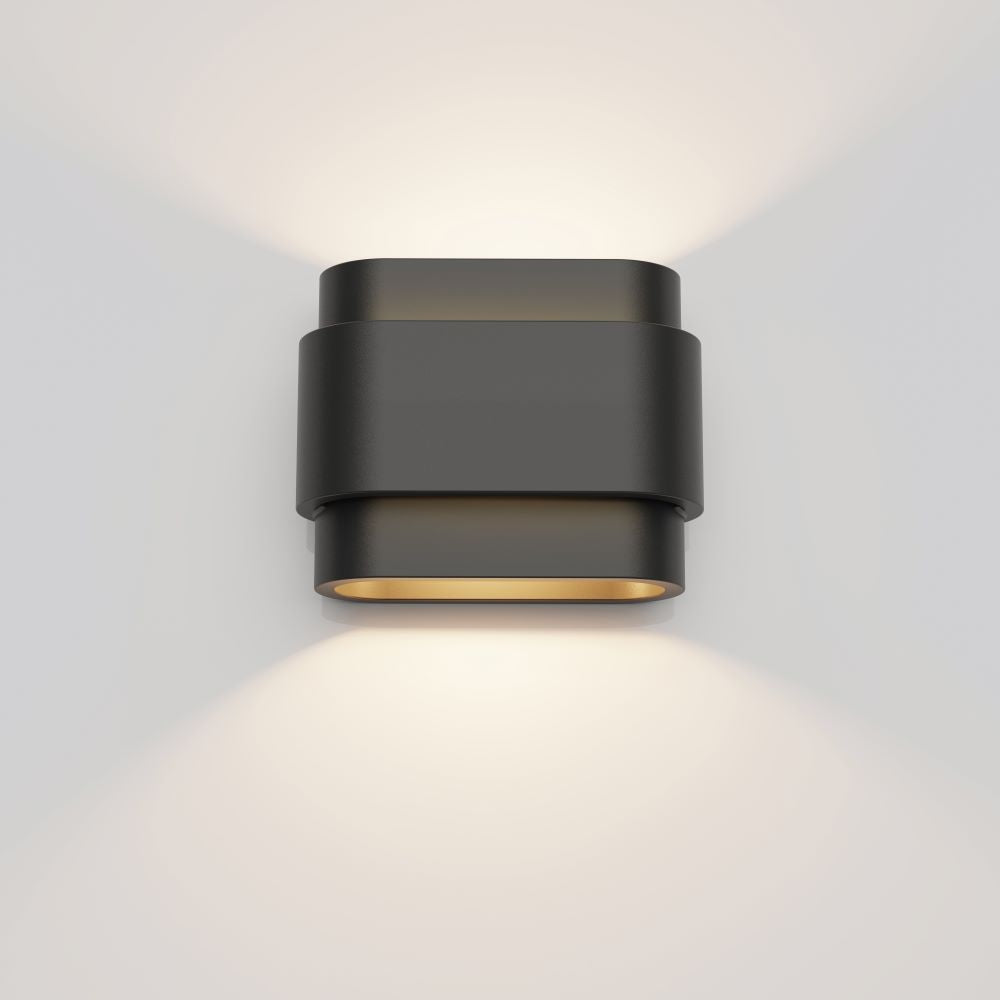 Artdelight Metz - Wandlamp - Zwart