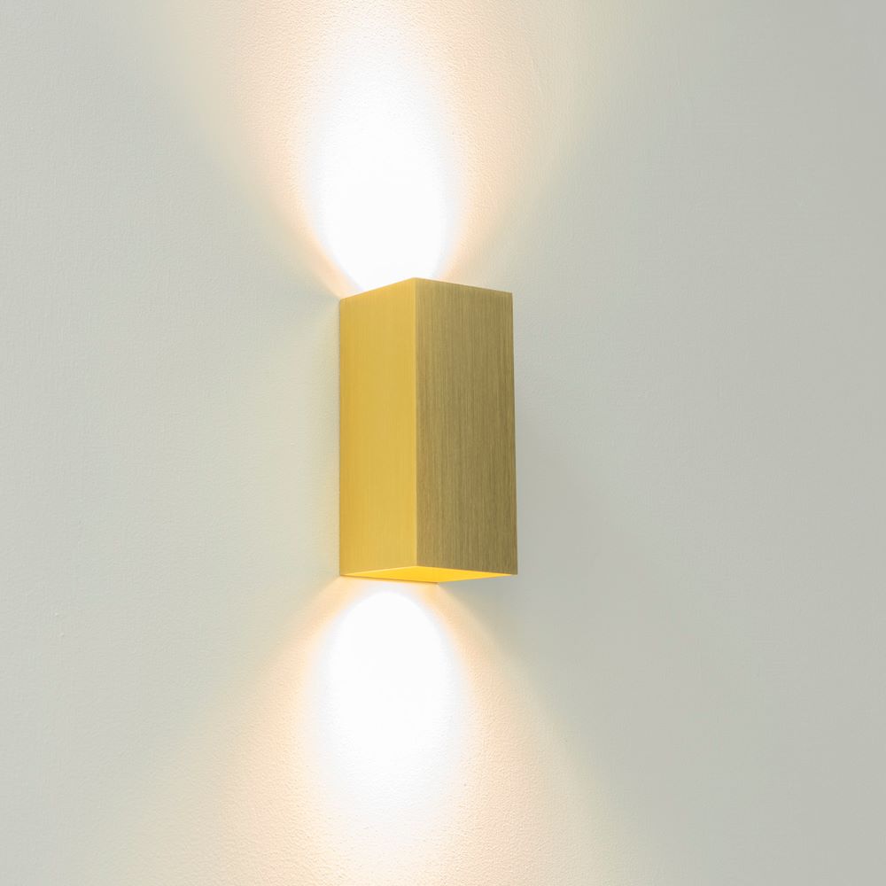 Artdelight Dante2 - Wandlamp - Mat goud