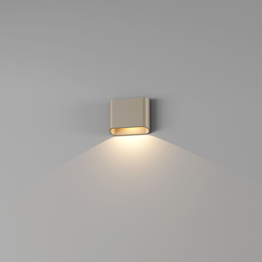 Artdelight Diaz 1L - Wandlamp - 1-lichts - Champagne