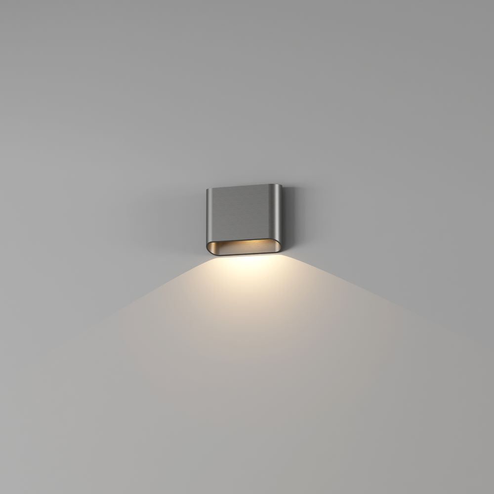 Artdelight Diaz 1L - Wandlamp - 1-lichts - Gun metal