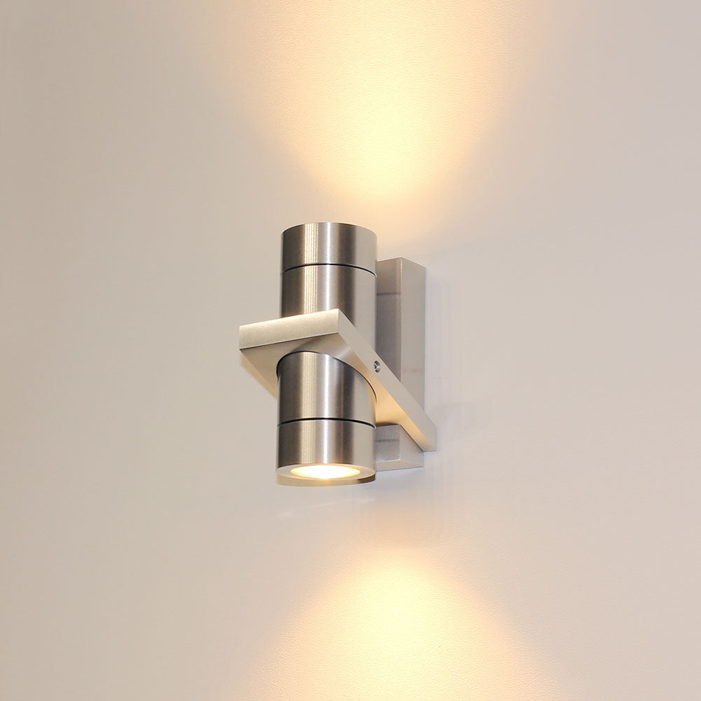 Artdelight Double - Wandlamp - Aluminium
