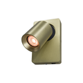 Artdelight Megano - Wandlamp - 1 lichts - Met schakelaar - Mat goud