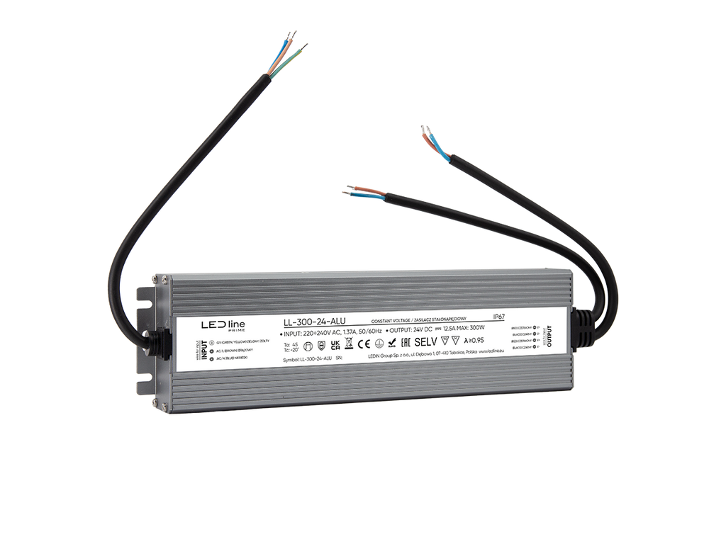 Voeding 300-24 IP67 300W 24V Aluminium PRIME