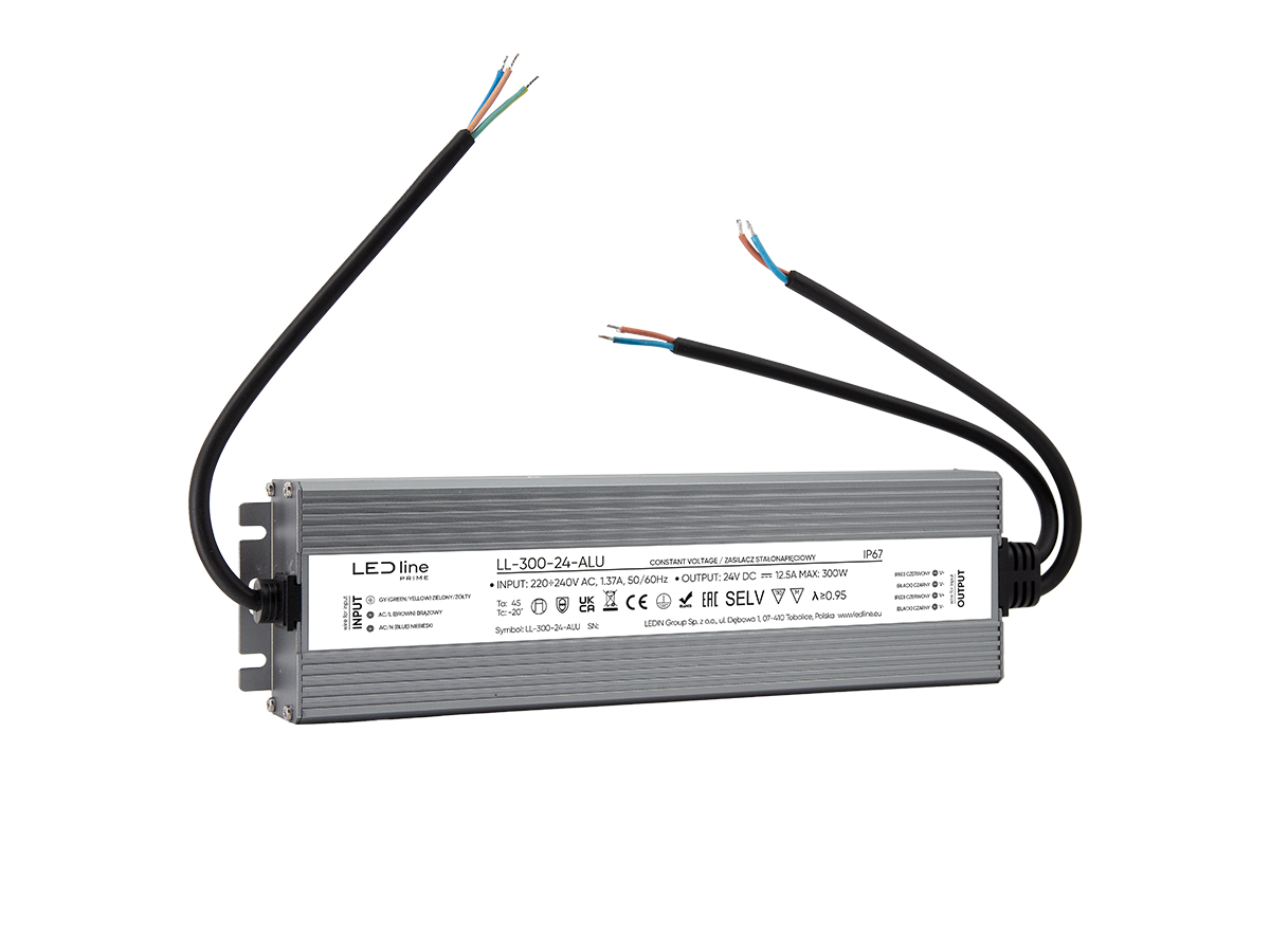 Voeding 300-24 IP67 300W 24V Aluminium PRIME