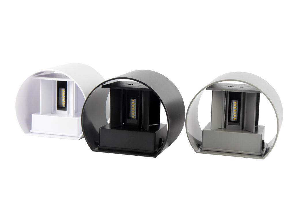 Buiten wandlamp LED 2x3W 3000K IP54 wit CILINDER LITE