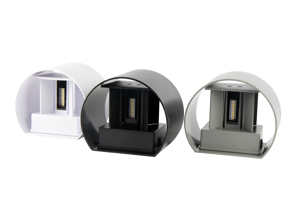 Buiten wandlamp LED 2x3W 3000K IP54 wit CILINDER LITE