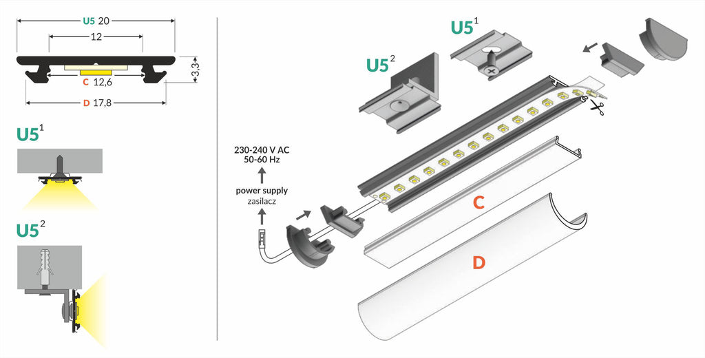 ARC12 CD/U5 profiel 3000 anode.