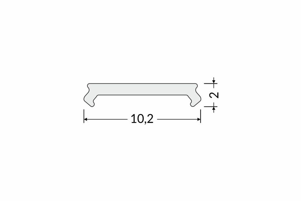 C2 roll click 20m roll zwart