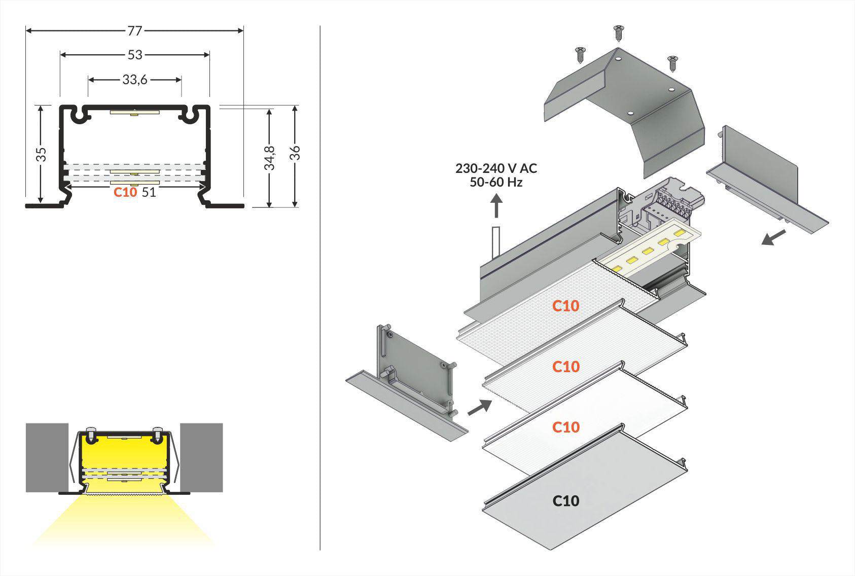 Profiel PHIL WPUST 2000 anode.