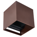 LED wandlamp 2x3W 3000K IP65 corten CUBE LITE