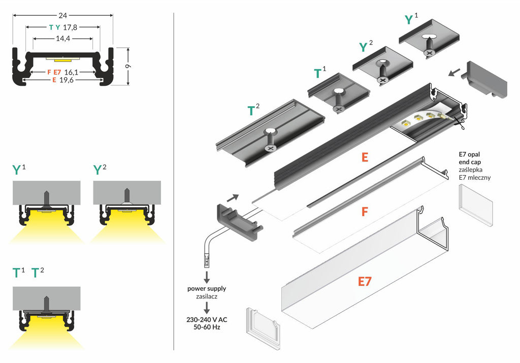 SURFACE profiel14 EF/Y 2000 zwart