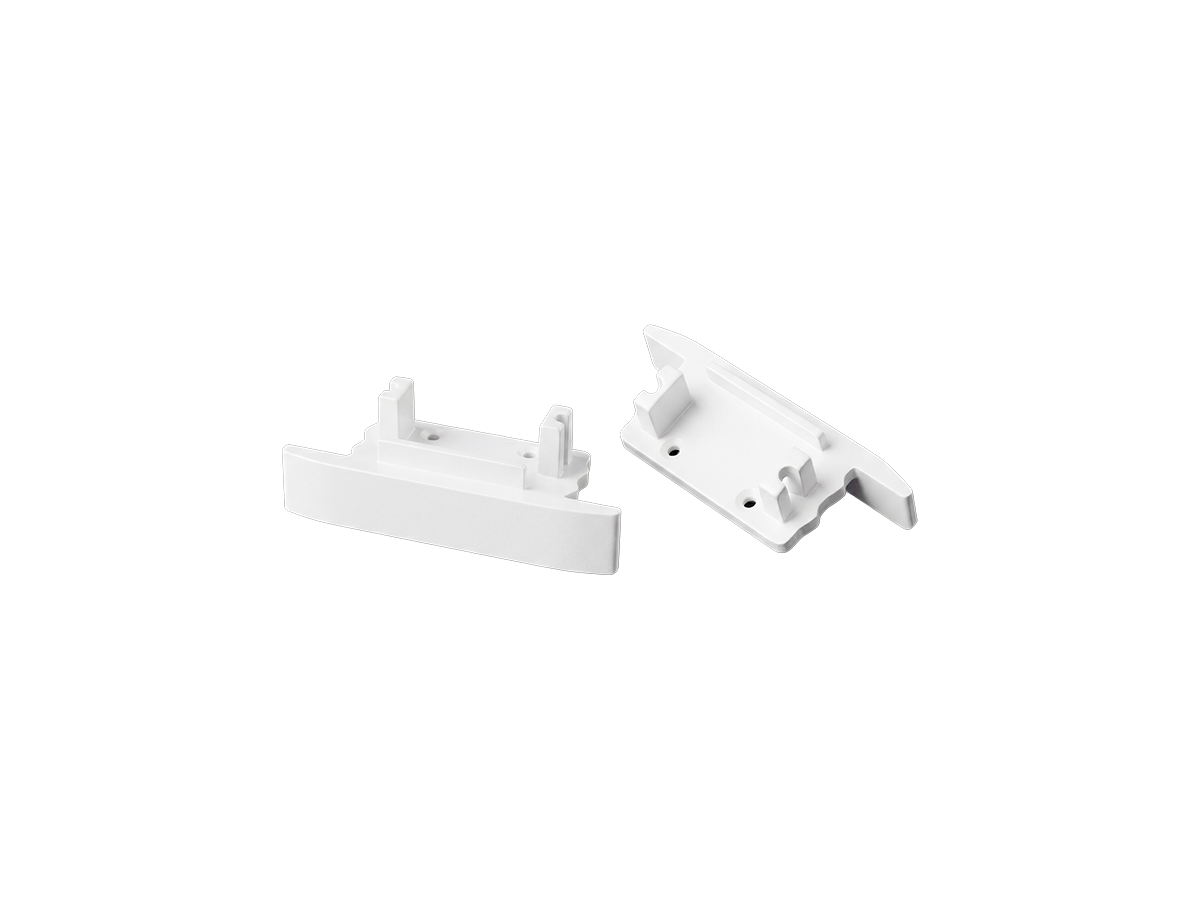 Einddoppen 10szt. voor het witte inbouw aluminium profiel PRIME