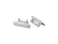 Eindkappen 10szt. voor het inbouw aluminium profiel zilver PRIME