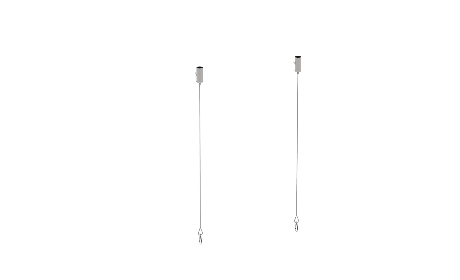 Montageaccessoires CLARENTO - stalen kabels 1m voor noodverlichting